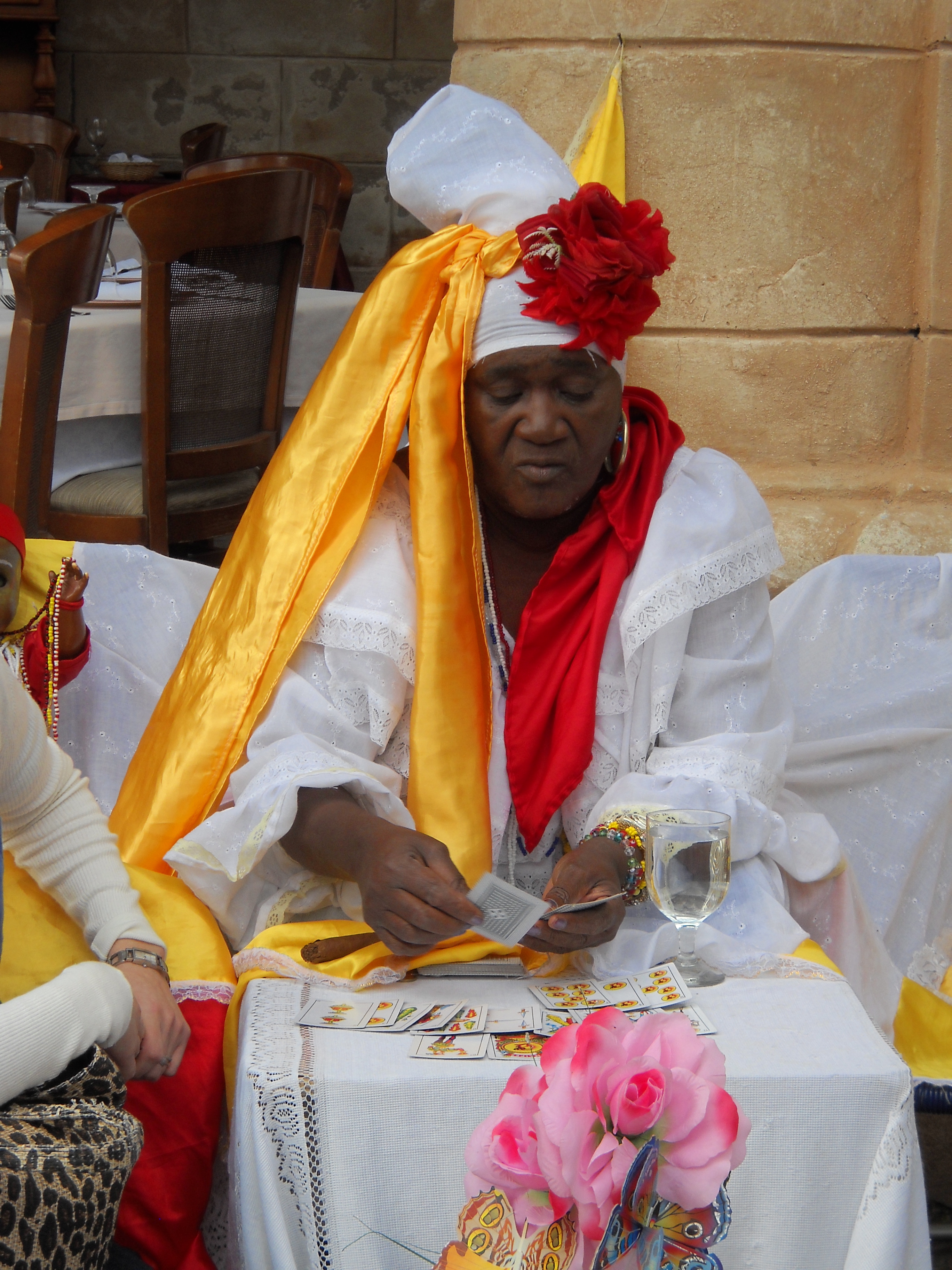 Senora Habana, A priestess of the afro-cuban Santeria with 